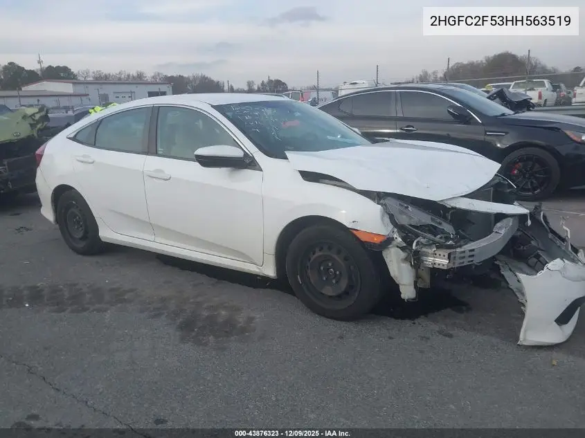 2HGFC2F53HH563519 2017 Honda Civic Lx