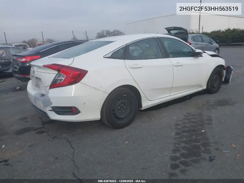 2HGFC2F53HH563519 2017 Honda Civic Lx