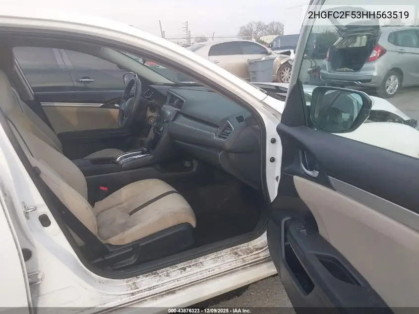 2HGFC2F53HH563519 2017 Honda Civic Lx