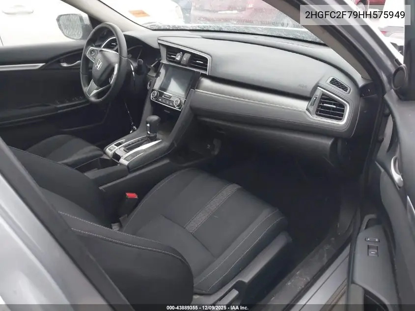2HGFC2F79HH575949 2017 Honda Civic Ex