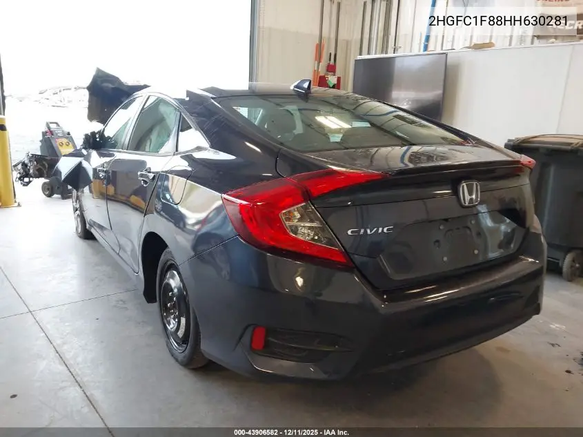 2HGFC1F88HH630281 2017 Honda Civic Ex-L