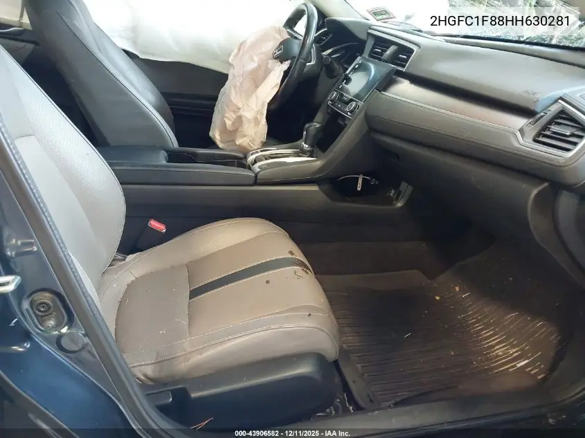 2HGFC1F88HH630281 2017 Honda Civic Ex-L