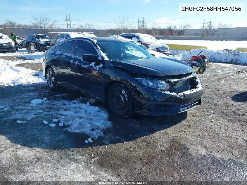 2HGFC2F58HH547056 2017 Honda Civic Lx
