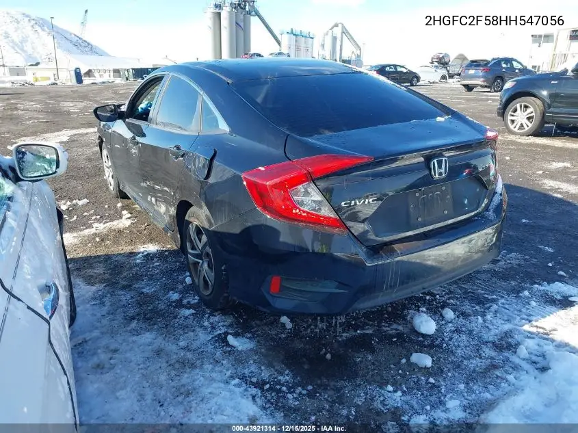 2HGFC2F58HH547056 2017 Honda Civic Lx