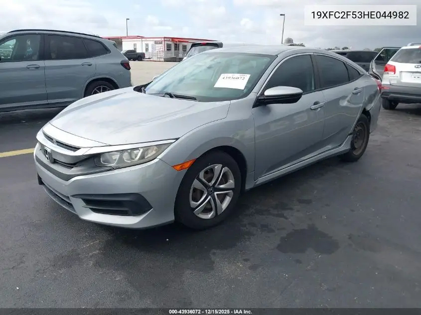 19XFC2F53HE044982 2017 Honda Civic Lx