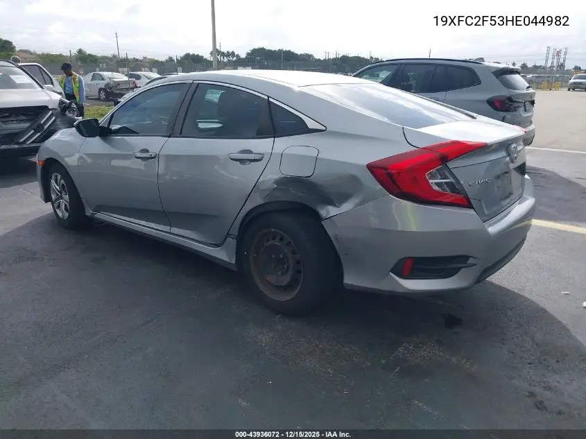 19XFC2F53HE044982 2017 Honda Civic Lx