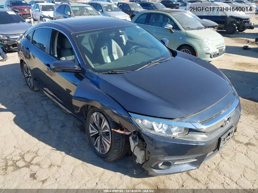 2HGFC1F73HH640014 2017 Honda Civic Ex-L