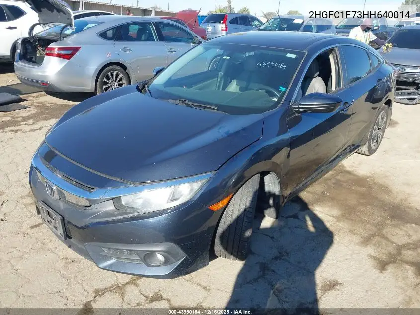 2HGFC1F73HH640014 2017 Honda Civic Ex-L