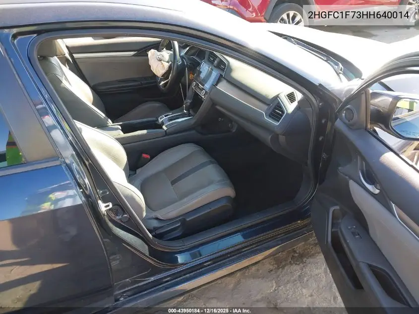 2HGFC1F73HH640014 2017 Honda Civic Ex-L