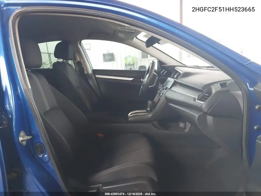 2HGFC2F51HH523665 2017 Honda Civic Lx