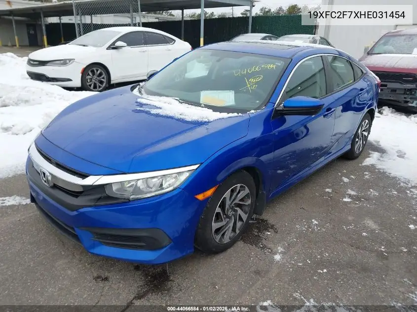 19XFC2F7XHE031454 2017 Honda Civic Ex