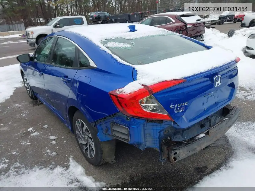 19XFC2F7XHE031454 2017 Honda Civic Ex