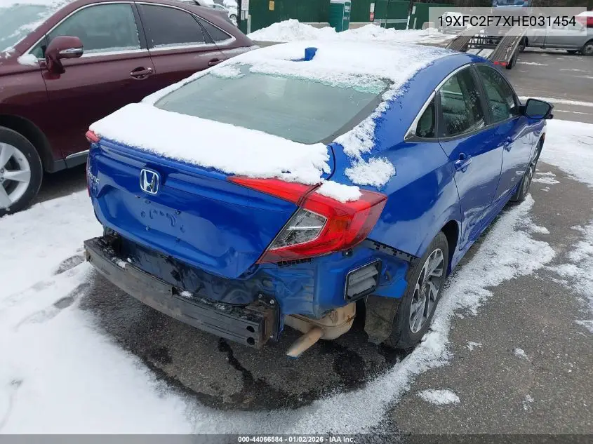 19XFC2F7XHE031454 2017 Honda Civic Ex