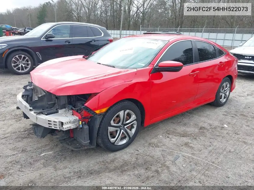 2HGFC2F54HH522073 2017 Honda Civic Lx
