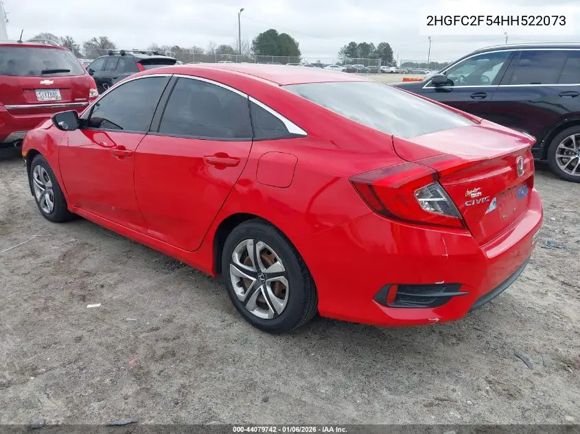 2HGFC2F54HH522073 2017 Honda Civic Lx