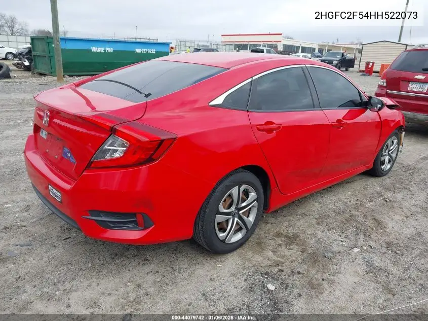2HGFC2F54HH522073 2017 Honda Civic Lx