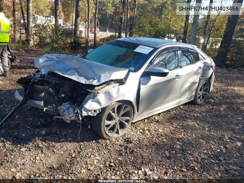SHHFK7H47HU403456 2017 Honda Civic Sport