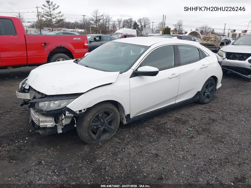 SHHFK7H20HU226246 2017 Honda Civic Lx