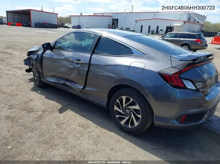 2HGFC4B06HH300723 2017 Honda Civic Lx-P