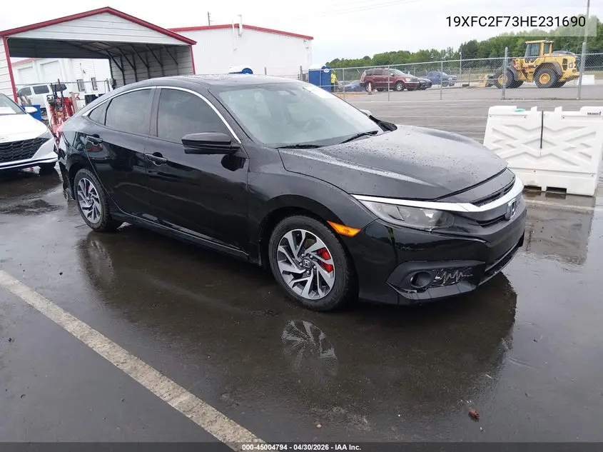 19XFC2F73HE231690 2017 Honda Civic Ex