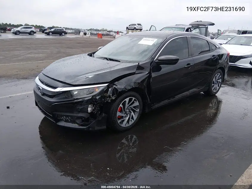 19XFC2F73HE231690 2017 Honda Civic Ex