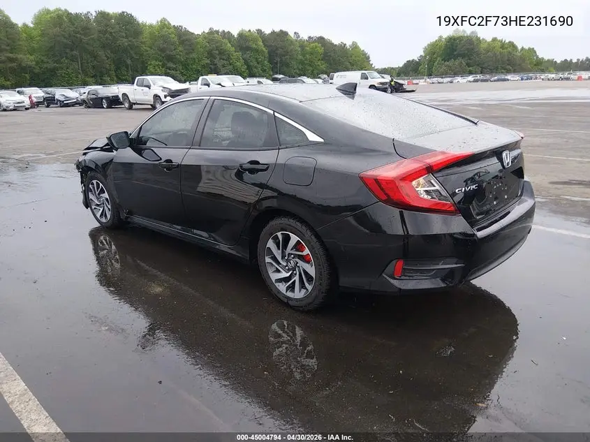 19XFC2F73HE231690 2017 Honda Civic Ex