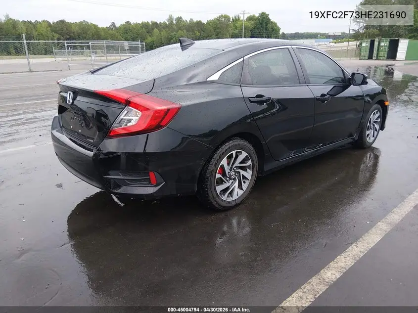 19XFC2F73HE231690 2017 Honda Civic Ex
