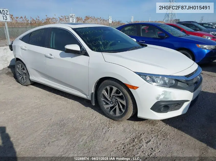 2HGFC2F87JH015491 2018 Honda Civic