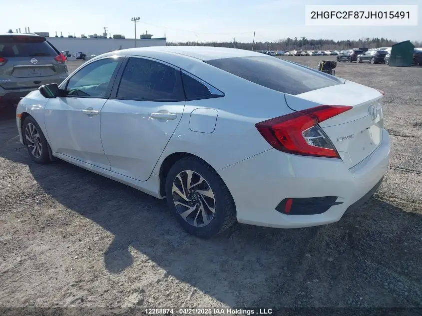 2HGFC2F87JH015491 2018 Honda Civic