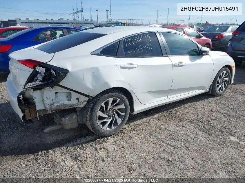 2HGFC2F87JH015491 2018 Honda Civic