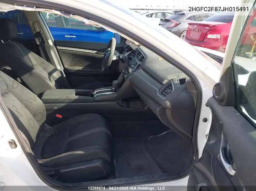 2HGFC2F87JH015491 2018 Honda Civic