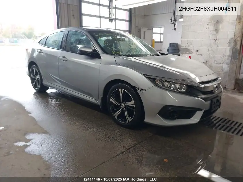 2HGFC2F8XJH004811 2018 Honda Civic Ex