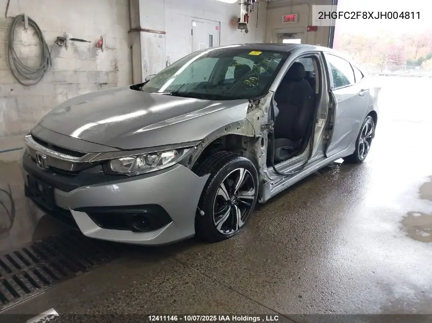 2HGFC2F8XJH004811 2018 Honda Civic Ex