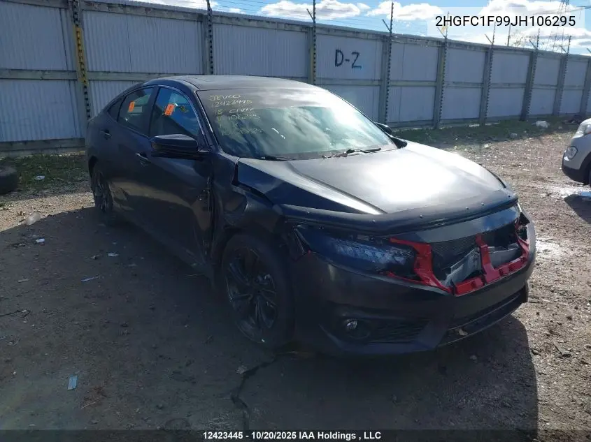 2HGFC1F99JH106295 2018 Honda Civic