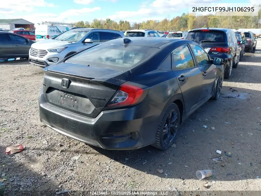 2HGFC1F99JH106295 2018 Honda Civic