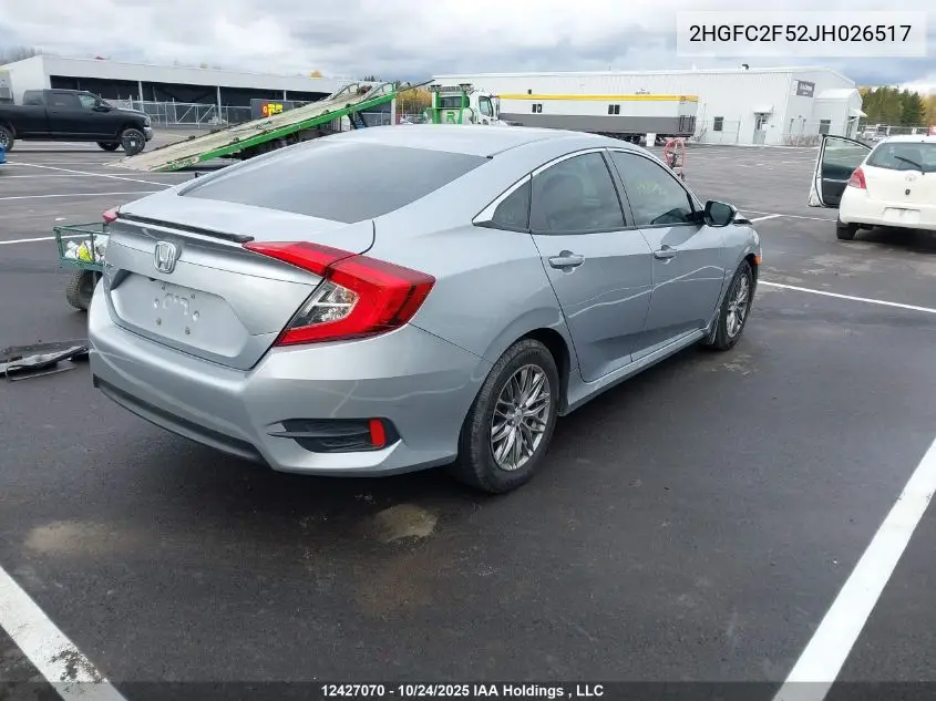 2HGFC2F52JH026517 2018 Honda Civic Lx