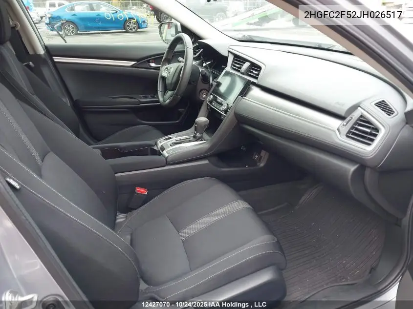 2HGFC2F52JH026517 2018 Honda Civic Lx