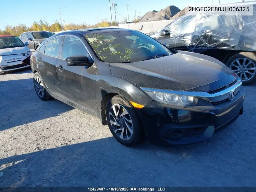 2HGFC2F80JH006325 2018 Honda Civic
