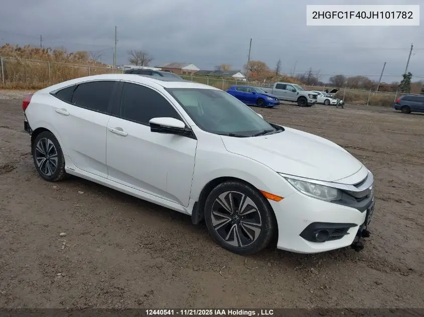 2HGFC1F40JH101782 2018 Honda Civic Ex-T