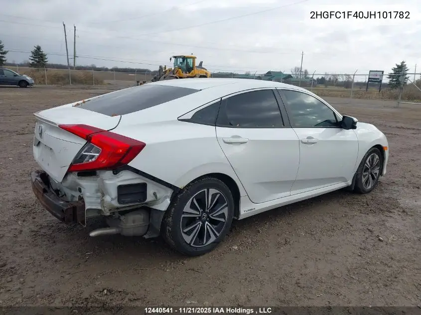 2HGFC1F40JH101782 2018 Honda Civic Ex-T
