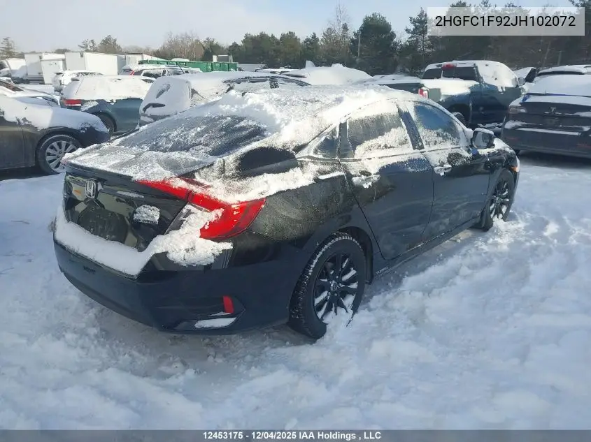2HGFC1F92JH102072 2018 Honda Civic Touring