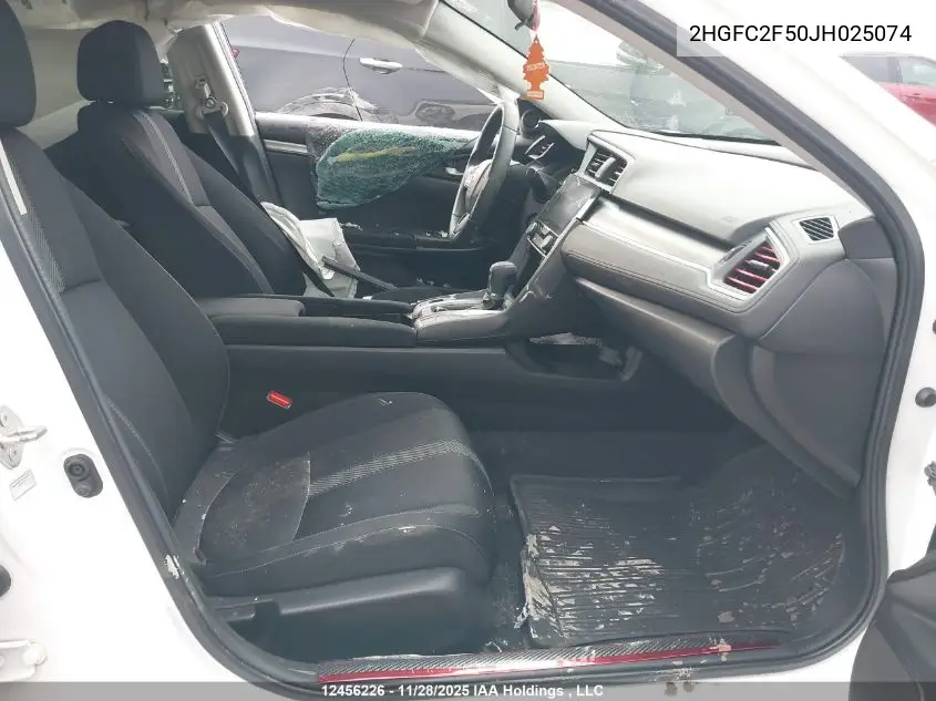 2HGFC2F50JH025074 2018 Honda Civic Lx