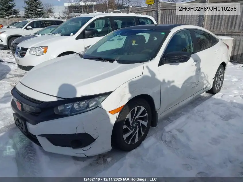 2HGFC2F89JH010258 2018 Honda Civic