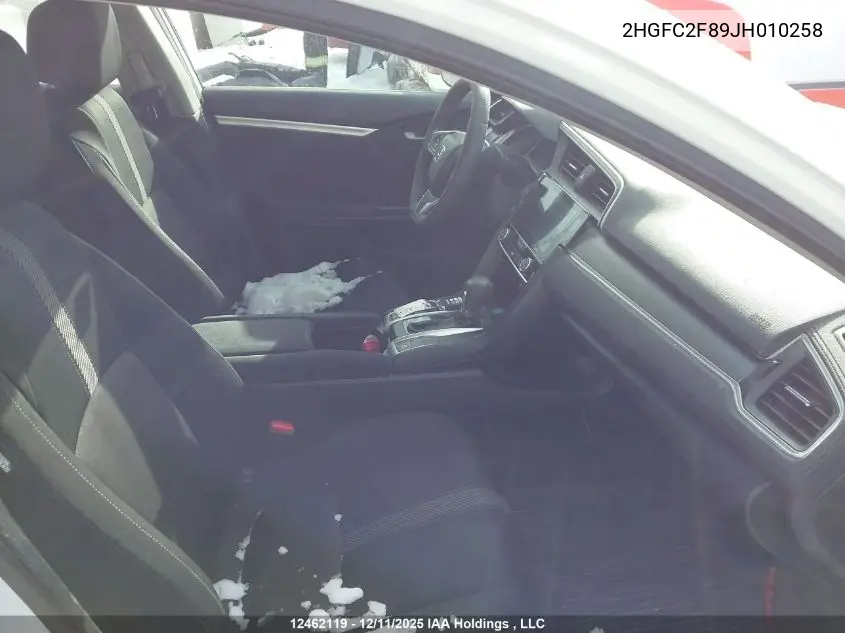 2HGFC2F89JH010258 2018 Honda Civic