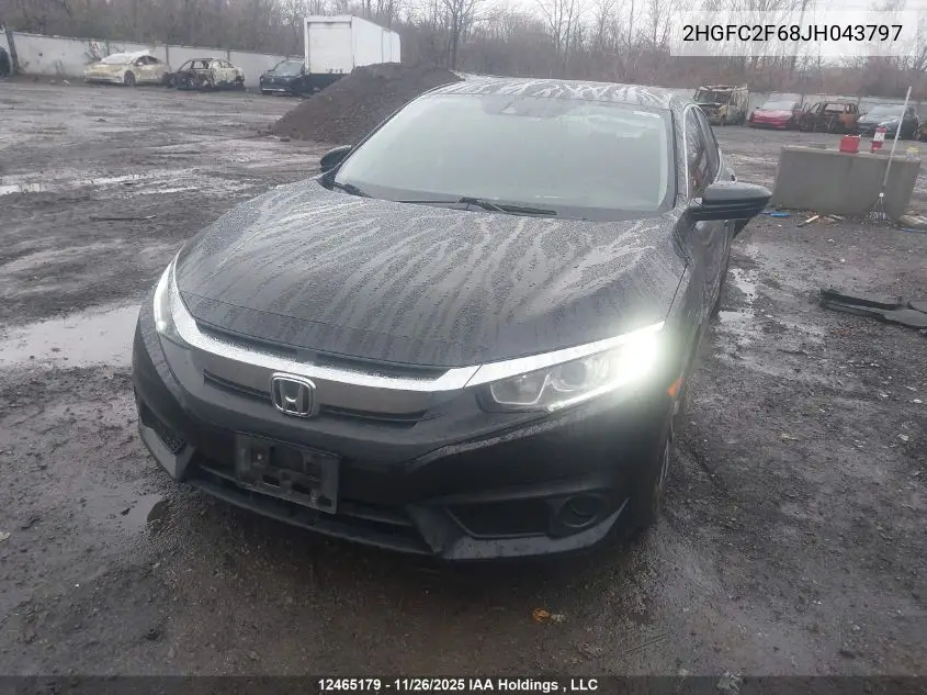 2HGFC2F68JH043797 2018 Honda Civic