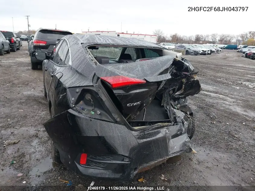 2HGFC2F68JH043797 2018 Honda Civic