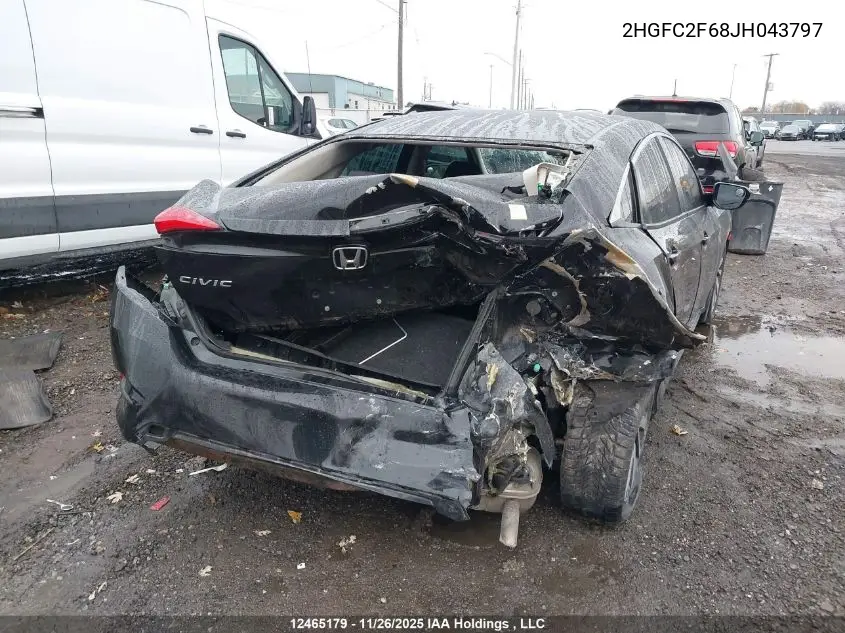 2HGFC2F68JH043797 2018 Honda Civic