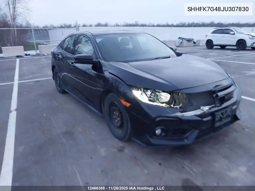 SHHFK7G48JU307830 2018 Honda Civic Sport