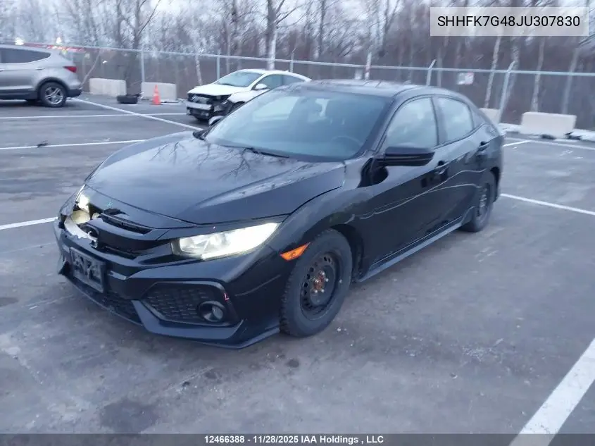 SHHFK7G48JU307830 2018 Honda Civic Sport