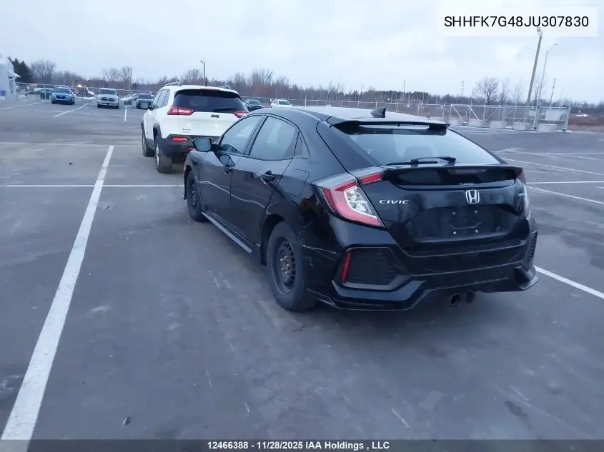 SHHFK7G48JU307830 2018 Honda Civic Sport